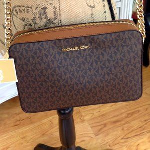 Michael Kors Jet Set Brown Crossbody